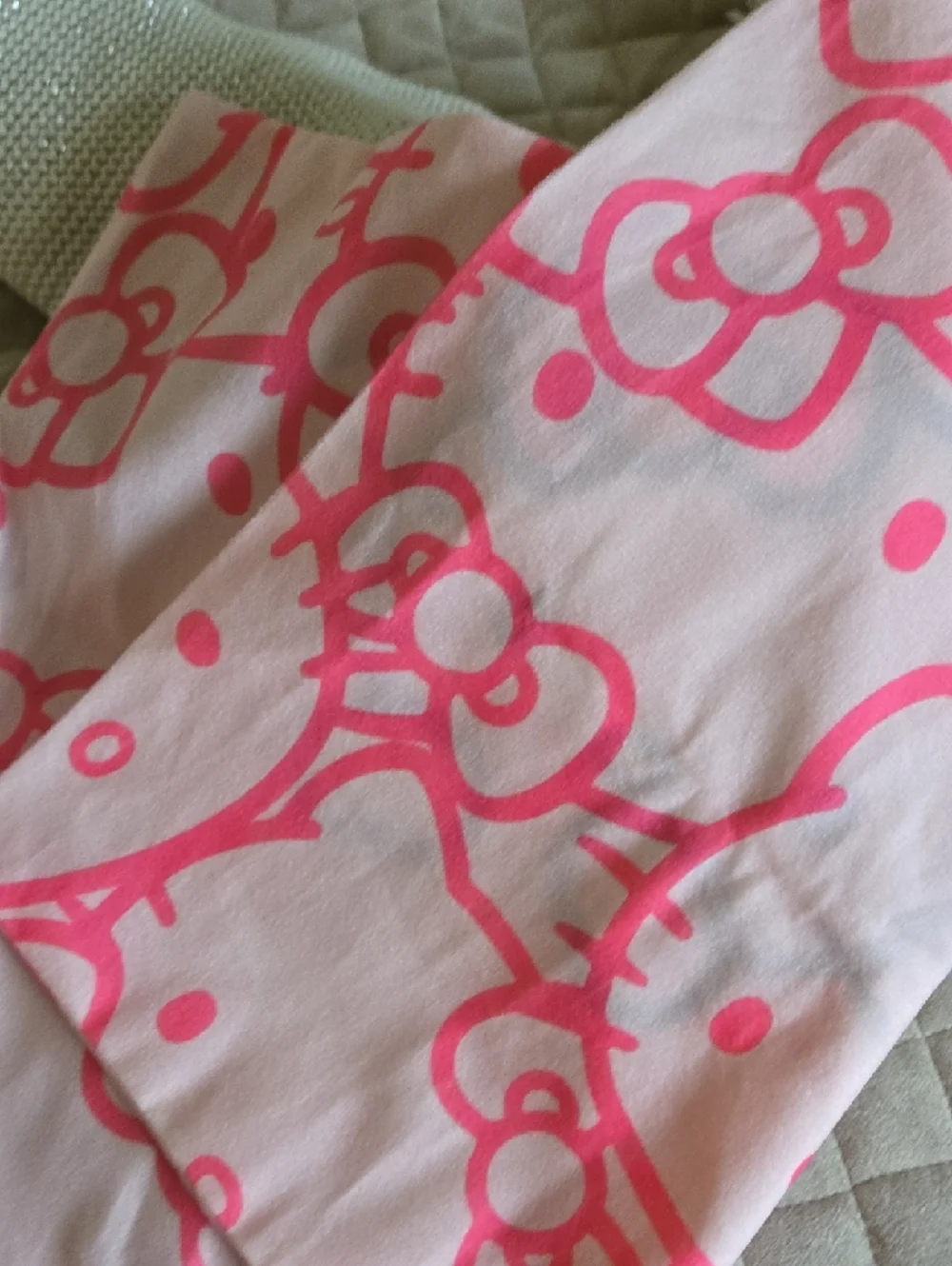 Hello Kitty Pink and White Character Lumbar Pillowcase